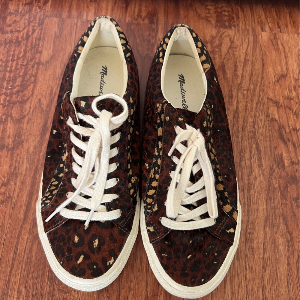 Madewell fur sneakers, size 8.5